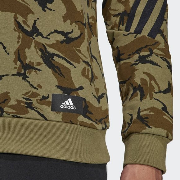 SOLD - adidas Men's Sportswear Future Icons Camo Graphic Sweatshirt - Picture 6 of 10